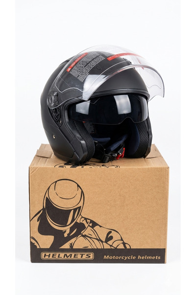 Hobbys JK-910 Güneş Vizörlü Camlı CE Belgeli Lüks Kask