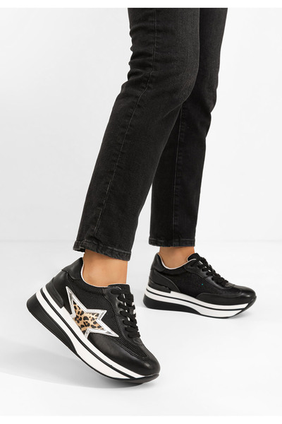 B T Shoes Sneakers cu platformă Valorys negri