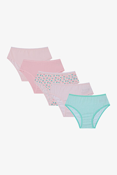 Penti Slip pentru fete Cherry Multicolor Pachet de 5