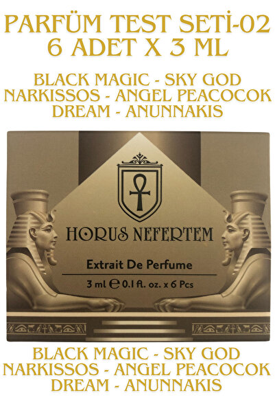 Horus Nefertem TEST SETi-02 - 6 Adet x 3ml Parfüm Test Seti Keşif Seti Deneme...