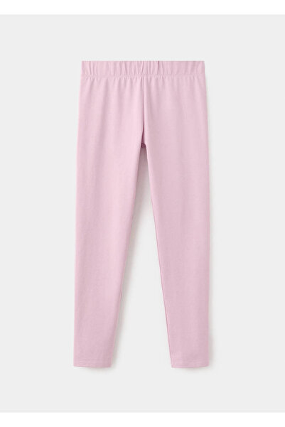 MANGO Kids Basic pamuklu tayt