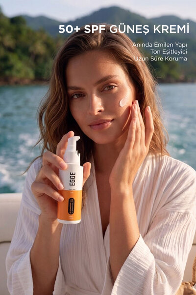 Deriderim EGGE Yoğun Korumalı Tüm Ciltler için Sun Skin Care SPF 50+ Yüz ve V...