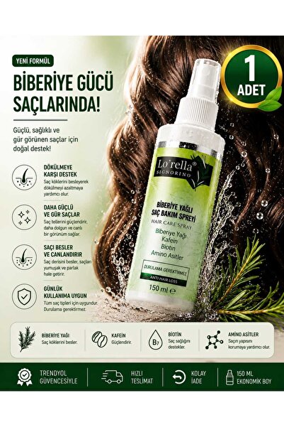 Lorella Biberiye Yagı saç bakım spray 150ml 1 ADET