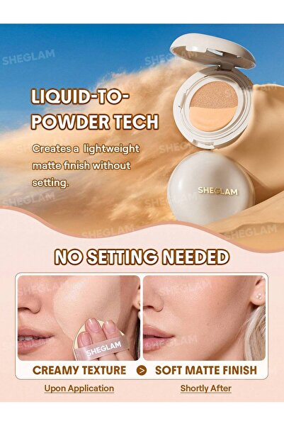 SHEGLAM Lock & Go Uzun Süre Kalıcı Krem Fondöten – Chantilly