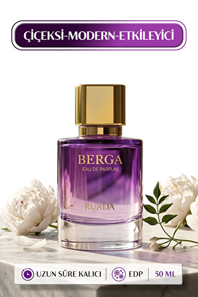 RUADA Berga Kadın Parfüm 50 ML – Bergamot ve Portakal çiçeği Notalı Kalıcı ED...