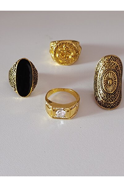 No Label Set 3/4 inele Boho Chic & Vintage Style