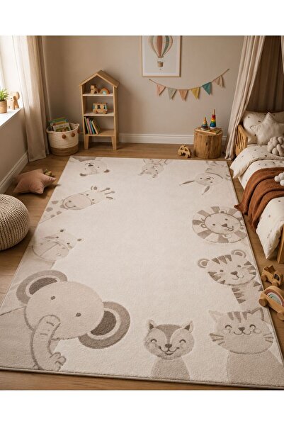 Neşem Halı Boutique EKOHALI Bambino BMB 04 Cream Beige Pasten Renklere Sahip ...