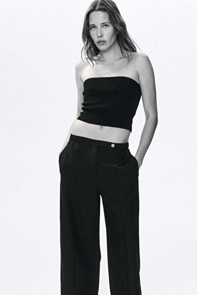 H&M Linen-blend barrel trousers