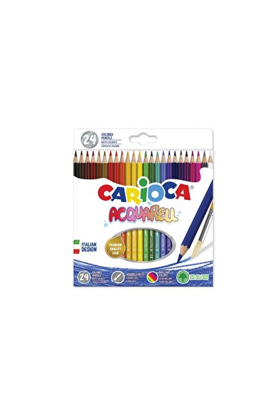 carioca Creioane colorate CARIOCA Aquarell set 24, în cutie de carton