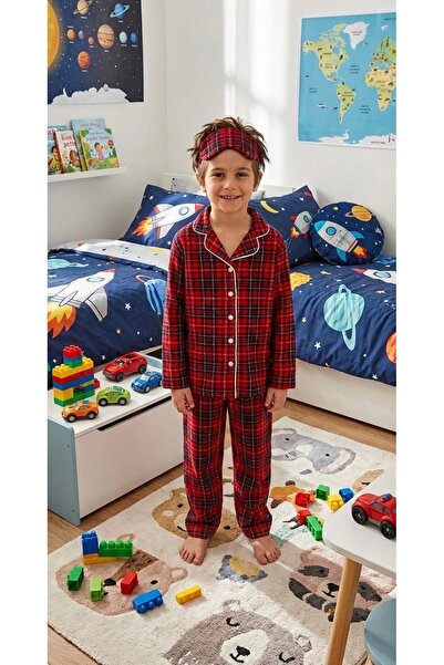tusem butik homewear Set de pijamale pentru băiat, din țesătură din piele int...