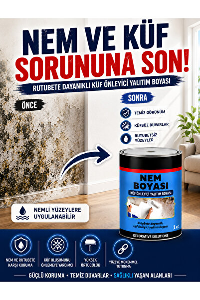 DECOS Nem Boyasi - Rutubet ve Küf Önleyici Yalıtım Boyası