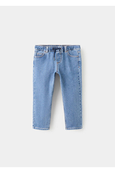 MANGO Baby Düz kesim bağ detaylı jean