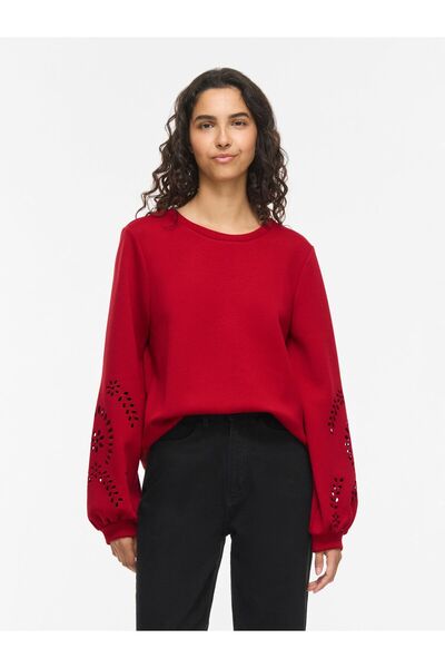 VILA Langärmeliges Sweatshirt VISANDY Rundhals