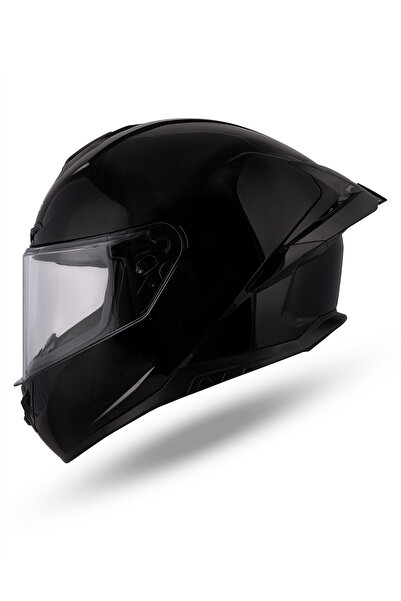 Delgano Megatron Parlak Siyah Kask