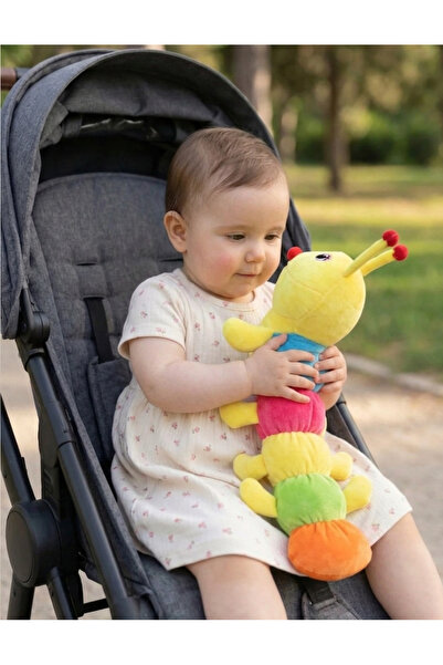SELAY TOYS Peluş Tırtıl Oyuncak 50cm Uyku Arkadaşı Sevimli Pelüş Tırtıl Hediy...