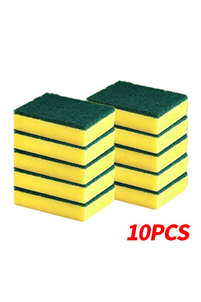 choice2 10pcs Double sided magic sponge for motorcycles, pots, and kitchens -...