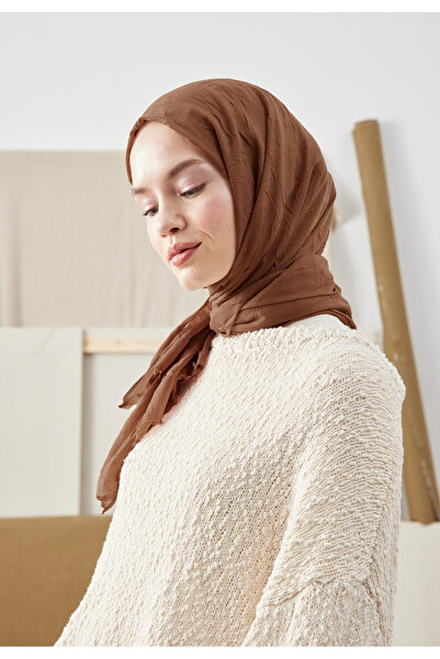 Freshscarfs Bambu Şal Kızıl Kahve