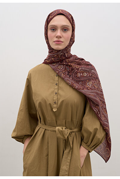 Freshscarfs Petra Desen Şal Bordo