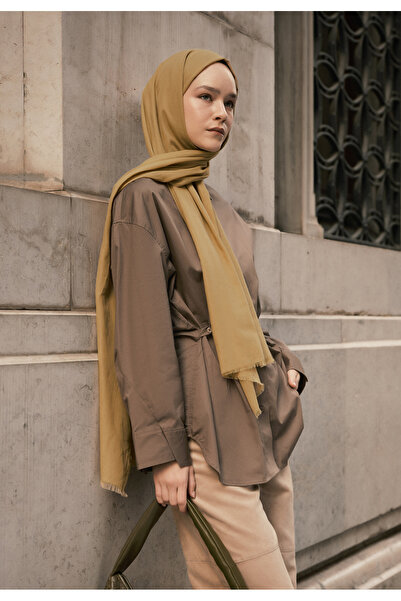 Freshscarfs Kum İnce Pamuk Vual Şal