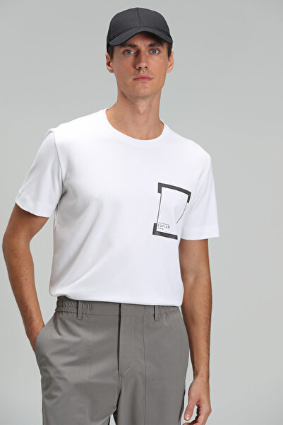 Lufian Luke Modern Graphic T-Shirt White
