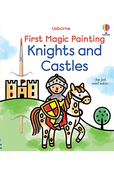 Usborne Children's book, Usborne, First Magic Painting Knights and Castles, 3...