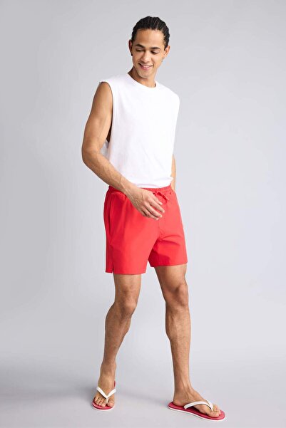DeFacto Sportliche bedruckte, dehnbare, strukturierte kurze Badeshorts B5952A...