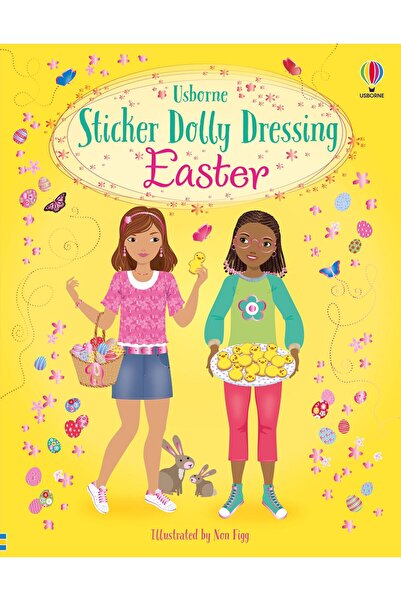 Usborne Carte pentru copii Usborne, Sticker Dolly Dressing: Paște, 5+ ani