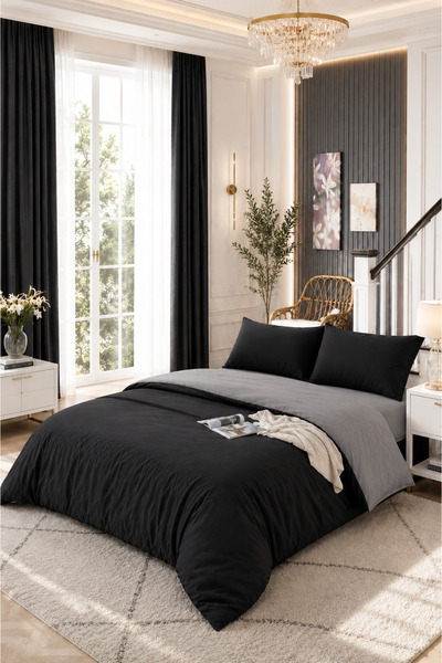 ELY PARKER Set de husă de pilote Easy Iron-180x200-dublu supradimensionat, re...