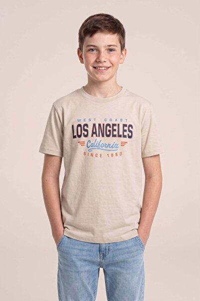 Fulla Moda Los Angeles Printed Boy's T-Shirt