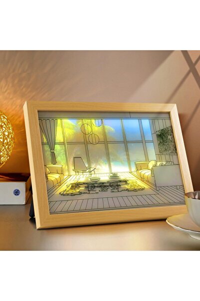 Arabest LED Glowing Photo Frame with 3-Color Lighting, Acrylic Wall Art Light...
