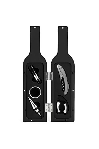 OEM Set cadou pentru servirea vinului cu 5 accesorii în formă de pahare de șa...