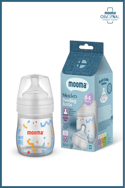 MOOMA Neeko Doğal Tepkili Antikolik Confetti Desenli Biberon 150 ml (0–6 Ay) ...