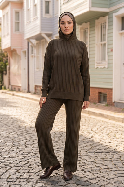 Zeneva Collection Σετ Χιτζάμπ με κουκούλα και κορδόνια 5500