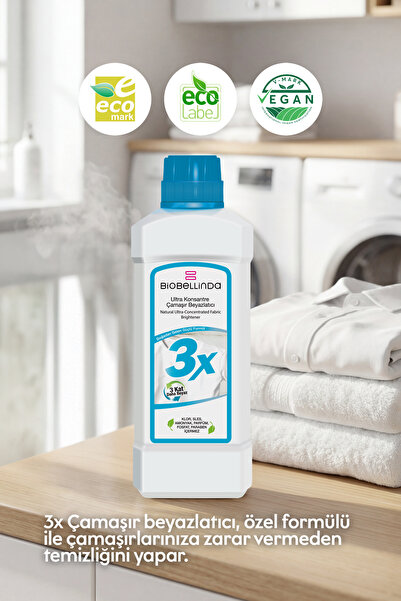 BioBellinda 3x Ultra Konsantre Çamaşır Ve Tül Beyazlatıcı Deterjan 750 gr