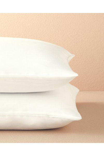 English Home Novella Premium Cotton Textured 2-Piece Pillowcase 50X70 cm White