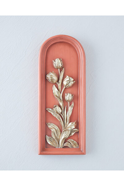 English Home Flowery Duvar Aksesuarı 13,5x3,5x34,5 cm Turuncu