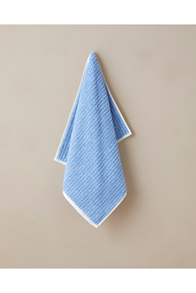 English Home Melange Stripe Cotton Face Towel 50X80 cm Blue