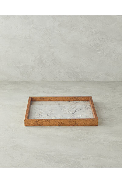 English Home Berilda Dekoratif Tepsi 33x33 cm Krem