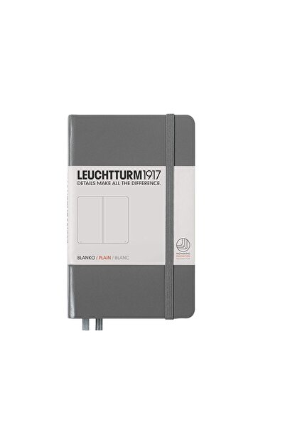 Leuchtturm Caiet A6 cu copertă rigidă din vellum, antracit