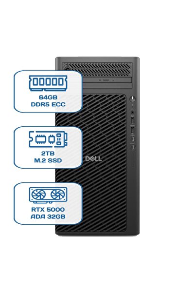 Dell PRO MAX TOWER T2 CORE ULTRA 9 285K 64GB ECC RAM 2TB M.2 SSD RTX 5000 ADA...