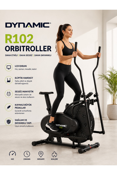 Dynamic R102N Orbitroller Eliptik Bisiklet, Ayakta ve Oturarak Kullanım