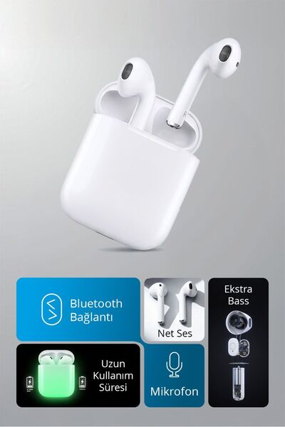 Piranha 9946 Kablosuz TWS Bluetooth Kulak İçi Kulaklık | Mikrofon | Android & iOS Uyumlu