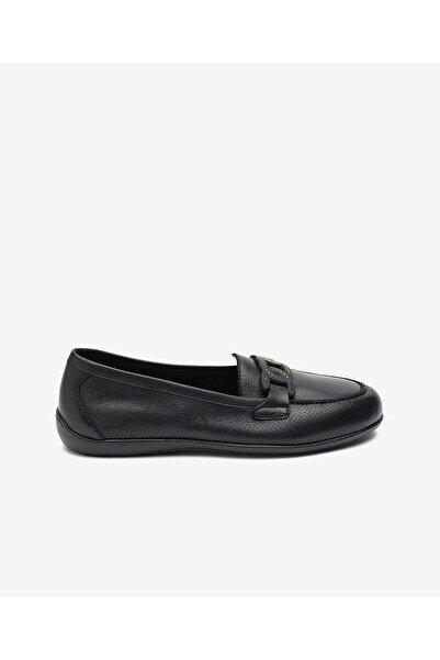 Greyder Women's Black Genuine Leather Casual Shoes 5Y2Ca34394