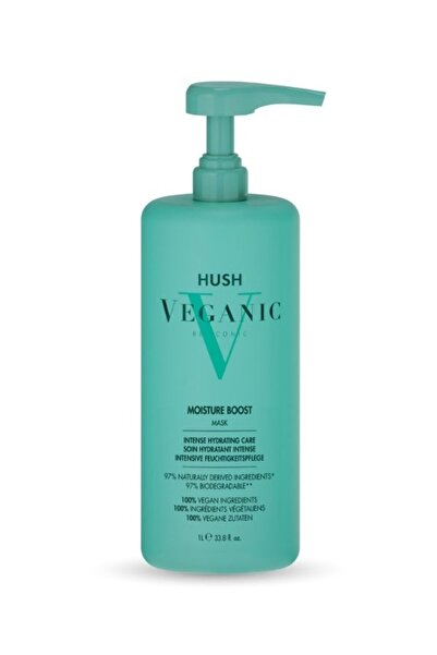 HUSH Veganic Moisture Boost Kuru Saçlar İçin Nemlendirici Maske 1000 ml