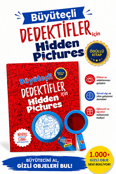 Dikkat Atölyesi Yayınları Dedektifler için Hidden Pictures Puzzle