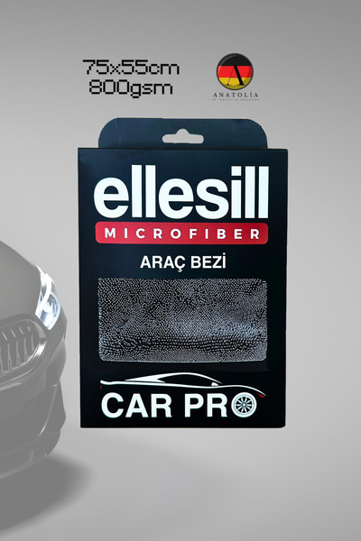 Ellesill 75x55 cm Prosop de uscare gri pentru geamuri auto, de dimensiuni mar...