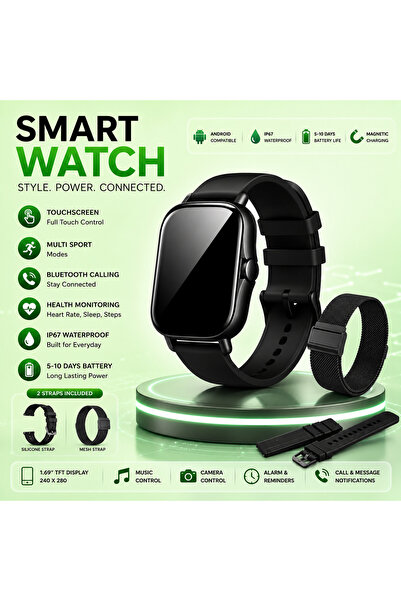 Spovan Smartwach-fitness Y13, Premium Universal, Bluetooth Call, 1.69" Screen...