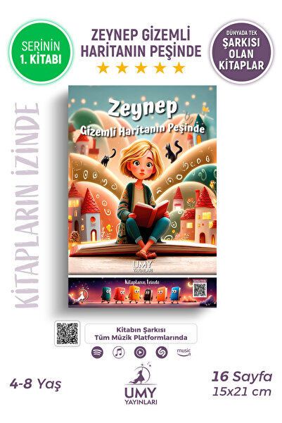 UMY Yayınları Zeynep Gizemli Haritanın Peşinde - Okul Öncesi ve 1. Sınıf İsme...