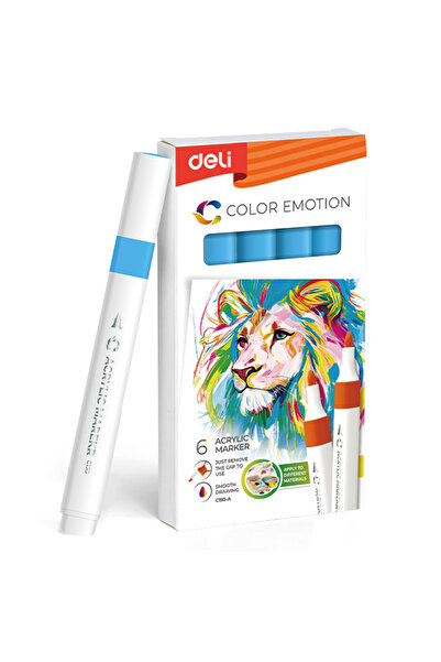 Deli Pastel Blue Acrylic Marker Color Emotion
