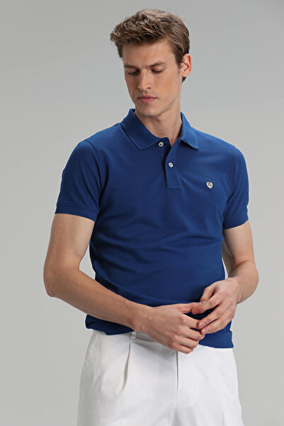 Lufian Laon Spor Polo Erkek Tişört Saks